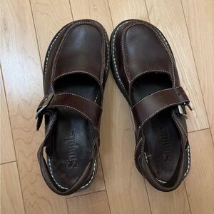 Simple brown sandals